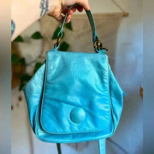 HOBO Turquoise Blue Leather Crossbody Bag